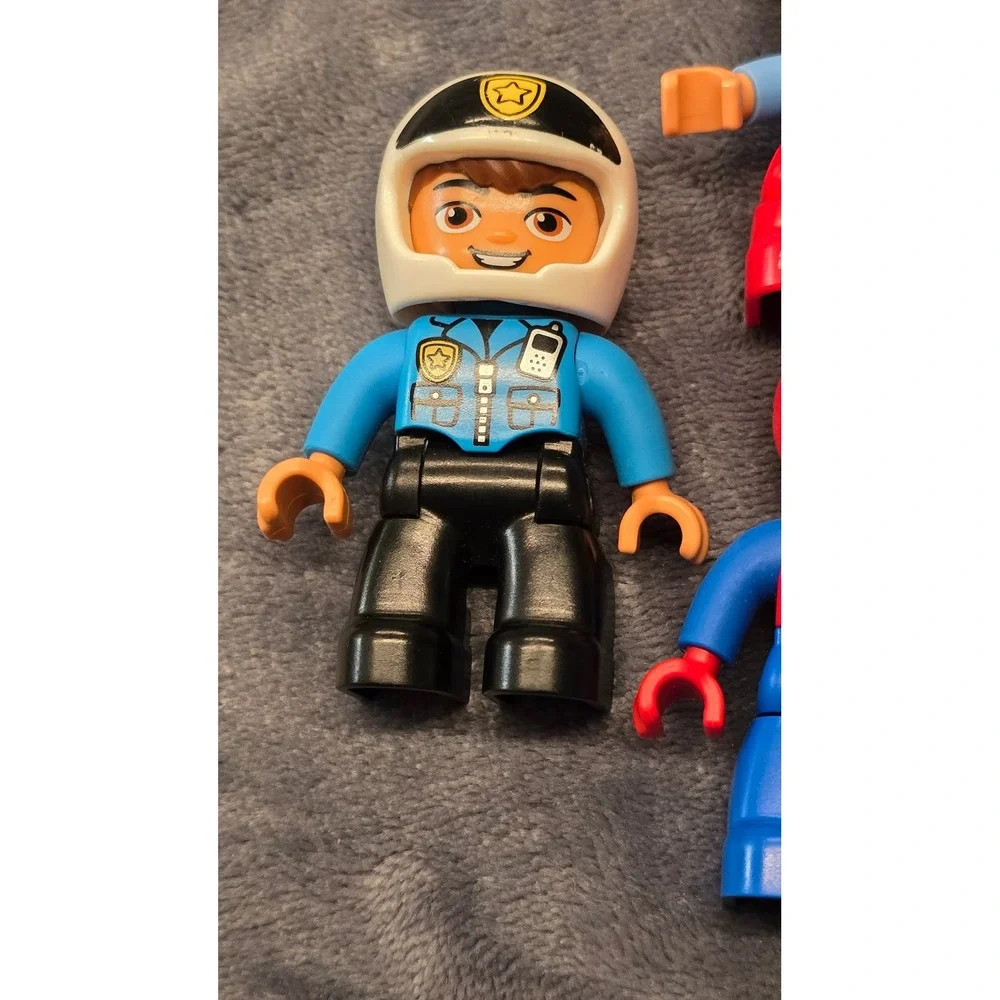 LEGO Duplo Figure Lot Spiderman Captain Hook Police Officer and Children 6pc